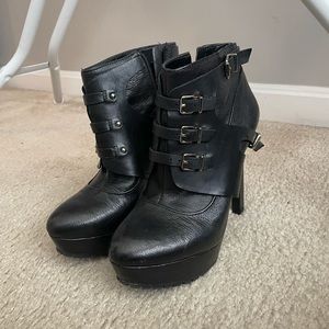 BCBG Black Heeled Boots